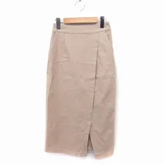 センスオブプレイス バイ アーバンリサーチ Sense of Place by Urban Research ストレッチ タイトスカート ロング 無地 シンプル M ベージュ /FT11