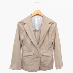 コルザ COLZA ジャケット アウター テーラード 長袖 無地 M ベージュ /HT7
