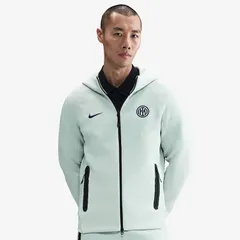 【送料無料・匿名配送】Nike ナイキ インテル 25/26 テックフリース パーカー 灰 緑 新品 正規品 最新