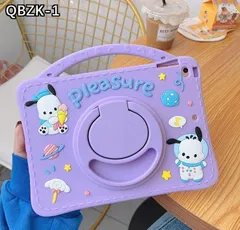 iPadケース iPadカバー 多機種対応 第9世代 第8世代 iPadmini Air ハンドル付き 衝撃吸収 立てる かわいい シリコンケース アイパッドケース