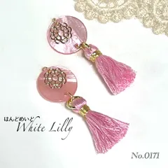 No.0171　タッセル付きピアス