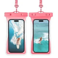 【2025新モデル登場 2枚セット】 完全防水 水に浮く スマホ 防水ケース IPX8 紛失防止 大容量 顔認証 指紋認証 タッチ対応 高透過率 海 プール お風呂 iPhone16 15 pro max 14 13 12 11 X 8 7 SE Androi