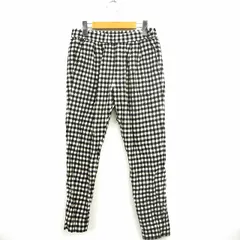 ジャーナルスタンダード JOURNAL STANDARD パンツ ギンガムチェック ロング ウール 36 アイボリー ブラック 黒 /MT49