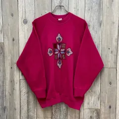 OLD FRUIT OF THE LOOM 80s フルーツオブザルーム 米国製 ピンク ラグラン スウェット スエット トレーナー レディース XL サイズ