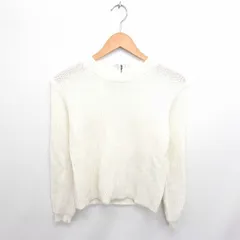 チャオパニック CIAOPANIC type-c-80's-3condition ニット セーター 丸首 モヘヤ混 ウール混 長袖 F アイボリー 白 /TT1