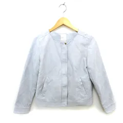 テチチ Te chichi ジャケット アウター ノーカラー フェイクスエード ジップアップ M グレー /NT22