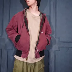 90's USA VINTAGE Carhartt ZIP UP HOODIE DUCK BLOUSON/90年代アメリカ古着カーハートジップアップフーディダックブルゾン(アクティブジャケット)