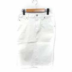 ジャーナルスタンダード レリューム JOURNAL STANDARD relume スカート タイト ひざ丈 コットン 綿 36 ホワイト 白 /FT15