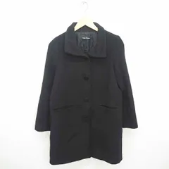 アーバンリサーチ URBAN RESEARCH コート アウター ステンカラー ミドル ウール混 無地 シンプル FREE 黒 ブラック /TT7