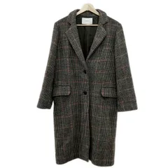 Framework(フレームワーク) コート サイズ38 M レディース美品  - アイボリー×ダークブラウン×レッド 長袖/チェック柄/冬