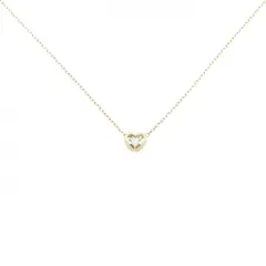 K10YG ハート ダイヤモンド ネックレス 0.02CT