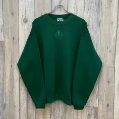OLD Lee 90s リー 米国製 グリーン 裏起毛 HEAVY WEIGHT 厚地 肉厚 スウェット スエット トレーナー メンズ XL サイズ