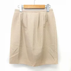 コラージュ ガリャルダガランテ COLLAGE GALLARDAGALANTE スカート タイト 膝丈 ヘリンボーン バックジップ 0 ベージュ /ST6