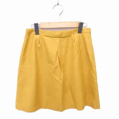 プロポーション ボディドレッシング PROPORTION BODY DRESSING 台形 スカート ミニ 薄手 無地 シンプル 3 マスタード からし色 /TT18