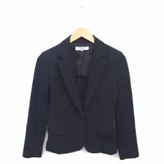 ナチュラルビューティーベーシック NATURAL BEAUTY BASIC テーラード ジャケット アウター 背抜き 無地 シンプル M 黒 ブラック /TT8