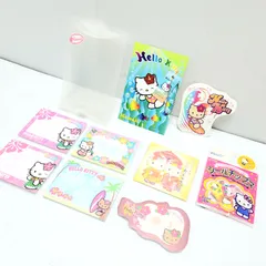 【新品未使用】サンリオ ハローキティ ハワイ限定 メモ帳 ポストカード シール
