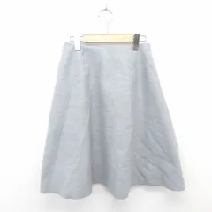 ビーミングバイビームス B:MING LIFE STORE by BEAMS スカート フレア 膝下丈 切りっぱなし 厚手 無地 シンプル M グレー 灰 /TT9