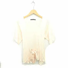 オルタナティブ alternative version WR カットソー Tシャツ 丸首 ウエストリボン 無地 シンプル 半袖 F ピンク /TT18