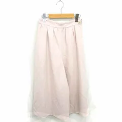 プロポーション ボディドレッシング PROPORTION BODY DRESSING パンツ ワイド ビジュー 無地 シンプル サイドジップ 薄手 2 ピンク /TT48