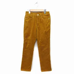 ミセスジーナ Mrs.Jeana パンツ テーパード コーデュロイ コットン 綿 61 黄 イエロー /NT13