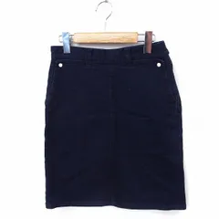 B&Y ユナイテッドアローズ BEAUTY&YOUTH ビューティー&ユース スカート デニム タイト ひざ丈 綿 S インディゴ 紺 /FT21