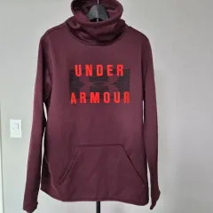 UNDER ARMOUR M フリース 裏起毛 タートルネック Tシャツ W-長袖-275