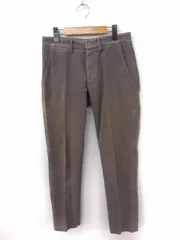 セオリー theory パンツ スラックス ロング コットン 綿 28 ブラウン 茶 /FT12