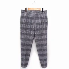 スピック＆スパン ノーブル Spick&Span Noble パンツ グレンチェック テーパード センタープレス 36 グレー /FT21
