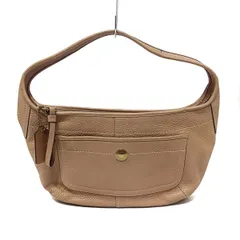 COACH(コーチ) ショルダーバッグ美品  エルゴペブルドレザーホーボー 11612 ベージュ レザー