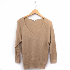 イッカ ikka ワンピース ニット ファスナーポケット 丸首 長袖 ひざ丈 ウール混 L グレー 灰 /FT9