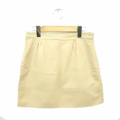 プロポーション ボディドレッシング PROPORTION BODY DRESSING スカート 台形 ミニ サイドジップ ラメ ウール 薄手 2 ベージュ 薄茶 /TT14