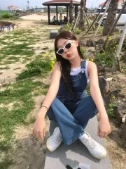 デニム オーバーオール サスペンダー パンツ