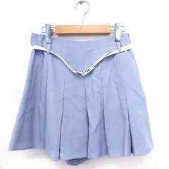 セシルマクビー CECIL McBEE パンツ キュロットショート丈 プリーツ フレア M ライトブルー /FT30