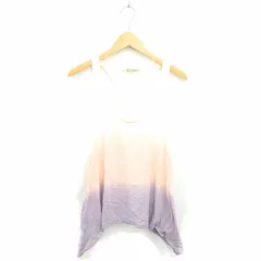 ラブガールズマーケット LOVE GIRLS MARKET チュニック ワンピース プルオーバー グラデーション 丸首 ノースリーブ ピンク パープル 紫 /TT32