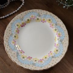 稀少品】1918年 オールドノリタケ 水色レースと花絵のアンティーク