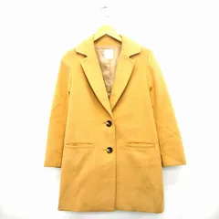 ローリーズファーム LOWRYS FARM コート アウター チェスター 無地 シンプル ノッチドラペル ひざ丈 長袖 M ベージュ /MT9