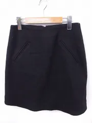 スピック＆スパン ノーブル Spick&Span Noble スカート 台形 ミニ 無地 シンプル 38 ブラック 黒 /FT8