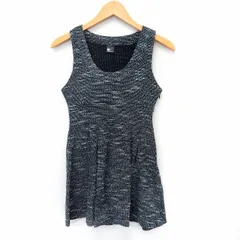 スライ SLY ワンピース ミニ ノースリーブ フレア ミックス生地 1 グレー /ST26