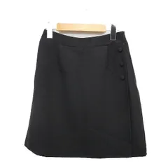 ロイヤルパーティー ROYAL PARTY 台形スカート ミニ 無地 F ブラック 黒 /FT22