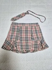 チェックプリーツスカート + ネックタイ セット