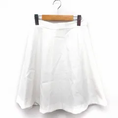 マルティニーク martinique スカート フレア ひざ丈 コットン 綿 2 ホワイト 白 /FT12