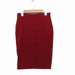 ザラ ZARA スカート タイト ミニ コットン シンプル S レッド 赤  /KT5
