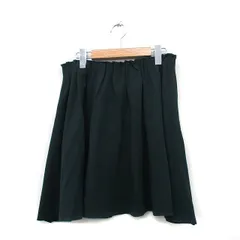 ザラ ベーシック ZARA BASIC スカート フレア ギャザー ミニ シンプル M ダークグリーン 緑 /KT25