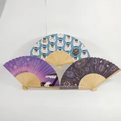 【３種類セット】『夏目友人帳』ニャンコだより ～ニャンコ先生と花火大会～　扇子