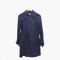 ニコルクラブ NICOLE CLUB トレンチコート アウター 長袖 ミドル 衿2WAY コットン 綿 38 ネイビー 紺 /HT4