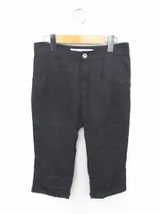 アーバンリサーチ URBAN RESEARCH パンツ クロップド 薄手 無地 シンプル 綿 コットン 36 黒 ブラック /TT34