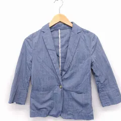 ビームスライツ BEAMS Lights テーラード ジャケット アウター 七分袖 薄手 綿混 36 グレー /FT10