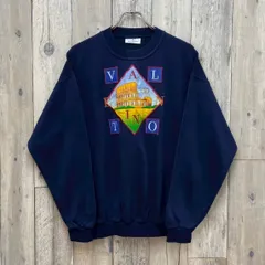 OLD VALENTINO STUDIO 90s ヴァレンティノ ネイビー イタリア製 ローマ コロッセオ スウェット スエット トレーナーのサムネイル
