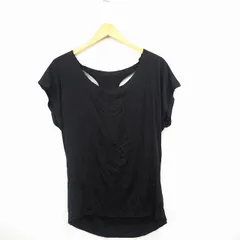 シャツ ブラウス レース 無地 丸首 フレンチスリーブ ブラック 黒 /MT36