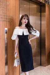 ドレス 素敵 結婚式 ワンピース オフショルダー【】